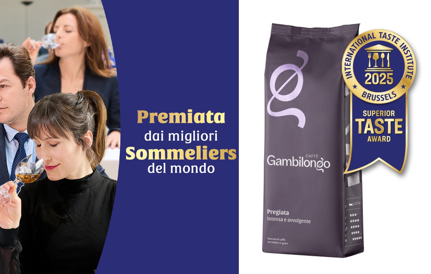 Gambilongo Caffè receives the prestigious Superior Taste Award for its Pregiata blend